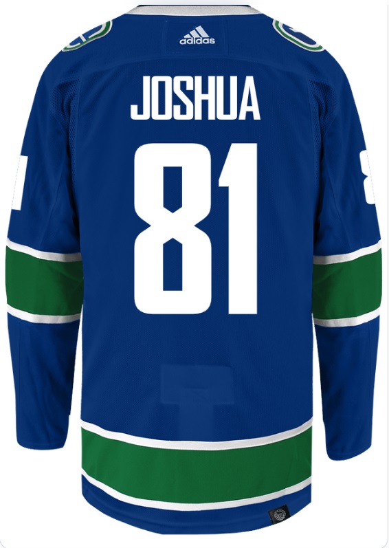 Vancouver Canucks 81 Dakota Joshua Blue Adidas Jersey Dzhi